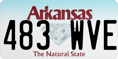 AR license plate 483WVE