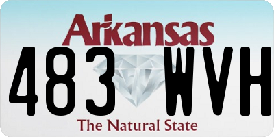 AR license plate 483WVH