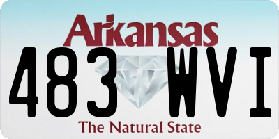AR license plate 483WVI