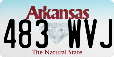 AR license plate 483WVJ