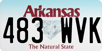 AR license plate 483WVK
