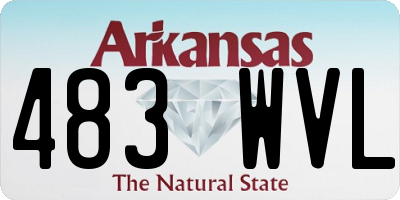 AR license plate 483WVL