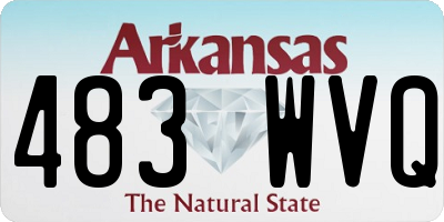 AR license plate 483WVQ
