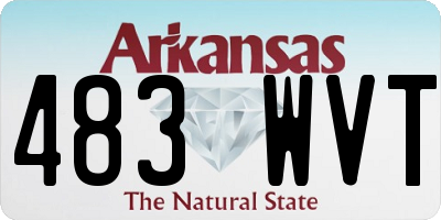 AR license plate 483WVT