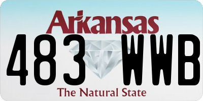 AR license plate 483WWB