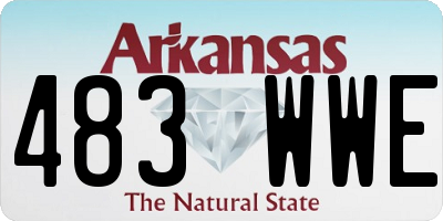 AR license plate 483WWE