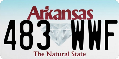 AR license plate 483WWF