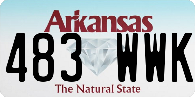 AR license plate 483WWK