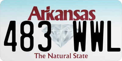 AR license plate 483WWL