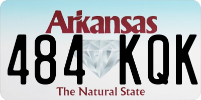 AR license plate 484KQK