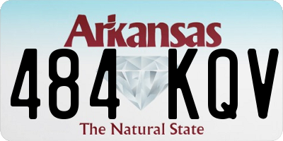 AR license plate 484KQV