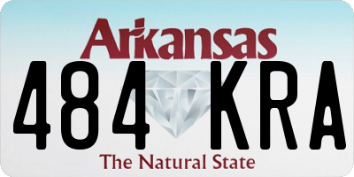AR license plate 484KRA