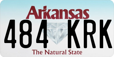 AR license plate 484KRK