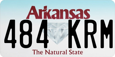 AR license plate 484KRM