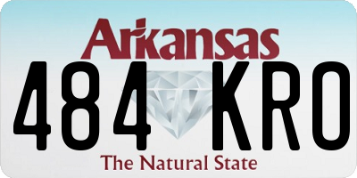AR license plate 484KRO