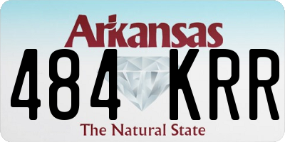 AR license plate 484KRR
