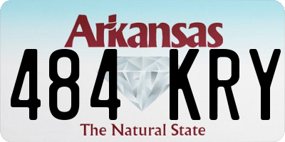 AR license plate 484KRY