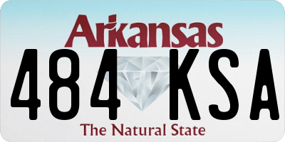 AR license plate 484KSA