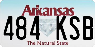 AR license plate 484KSB