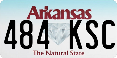 AR license plate 484KSC
