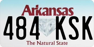 AR license plate 484KSK