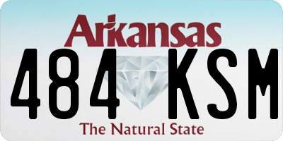 AR license plate 484KSM
