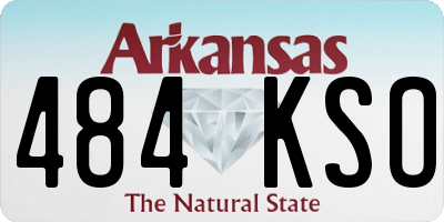 AR license plate 484KSO