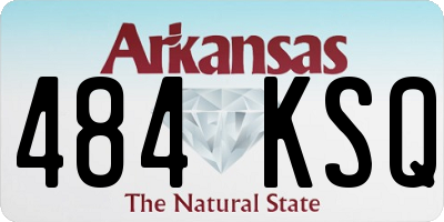AR license plate 484KSQ