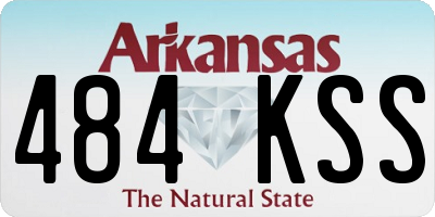 AR license plate 484KSS