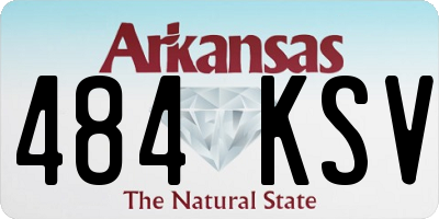 AR license plate 484KSV