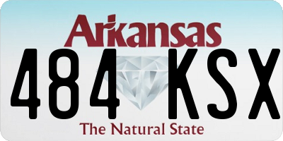 AR license plate 484KSX