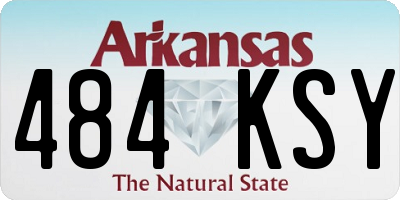 AR license plate 484KSY