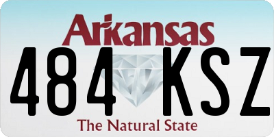 AR license plate 484KSZ