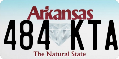 AR license plate 484KTA