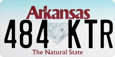 AR license plate 484KTR