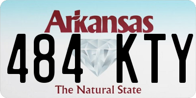 AR license plate 484KTY