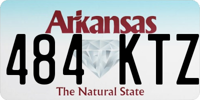 AR license plate 484KTZ
