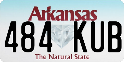 AR license plate 484KUB