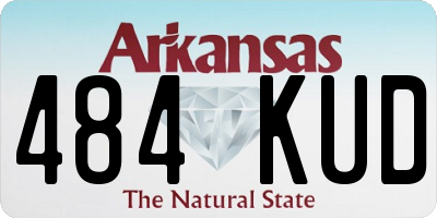 AR license plate 484KUD