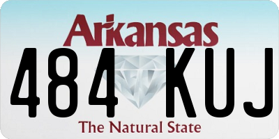 AR license plate 484KUJ