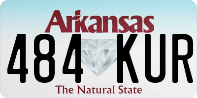 AR license plate 484KUR