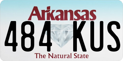 AR license plate 484KUS