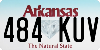 AR license plate 484KUV