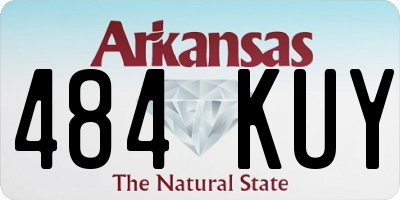 AR license plate 484KUY