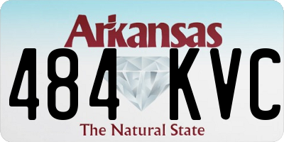 AR license plate 484KVC