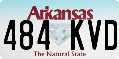 AR license plate 484KVD