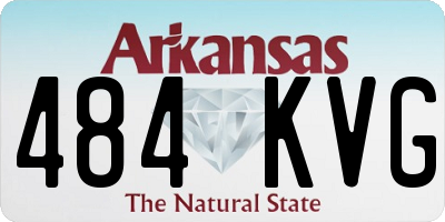 AR license plate 484KVG