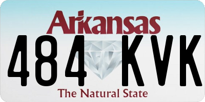 AR license plate 484KVK