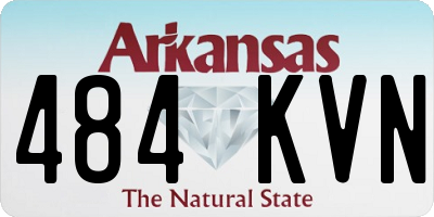 AR license plate 484KVN