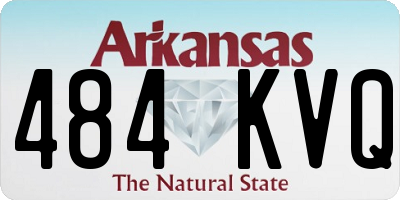 AR license plate 484KVQ